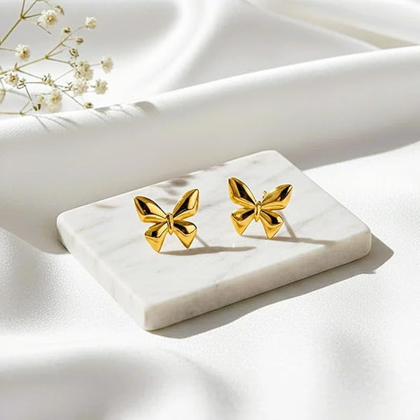 Petite Butterfly Stud Earrings for Women & Girls