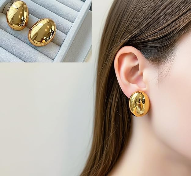 Dome Stud Earrings for Women
