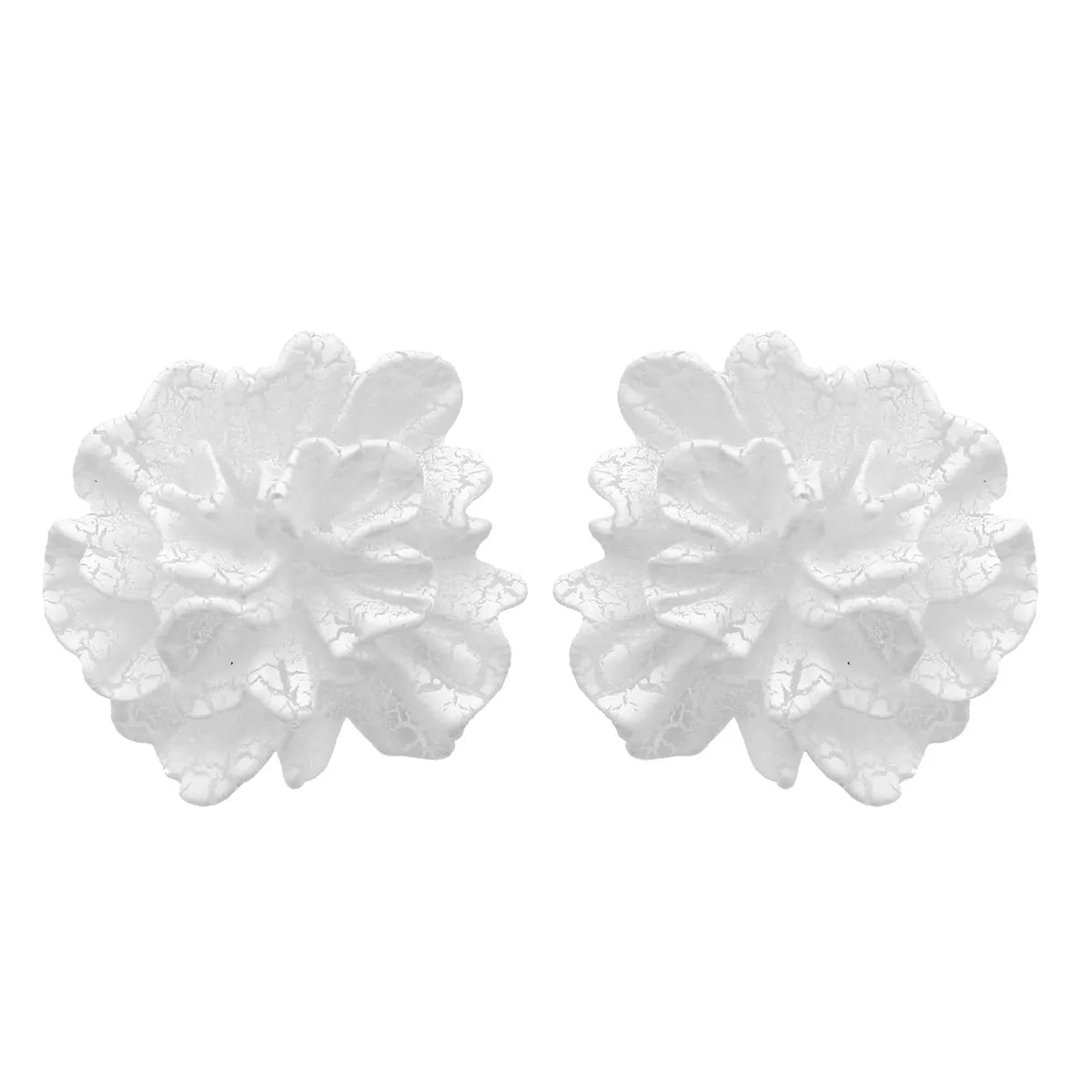 White Luxe Ivory Blossom Studs For Women