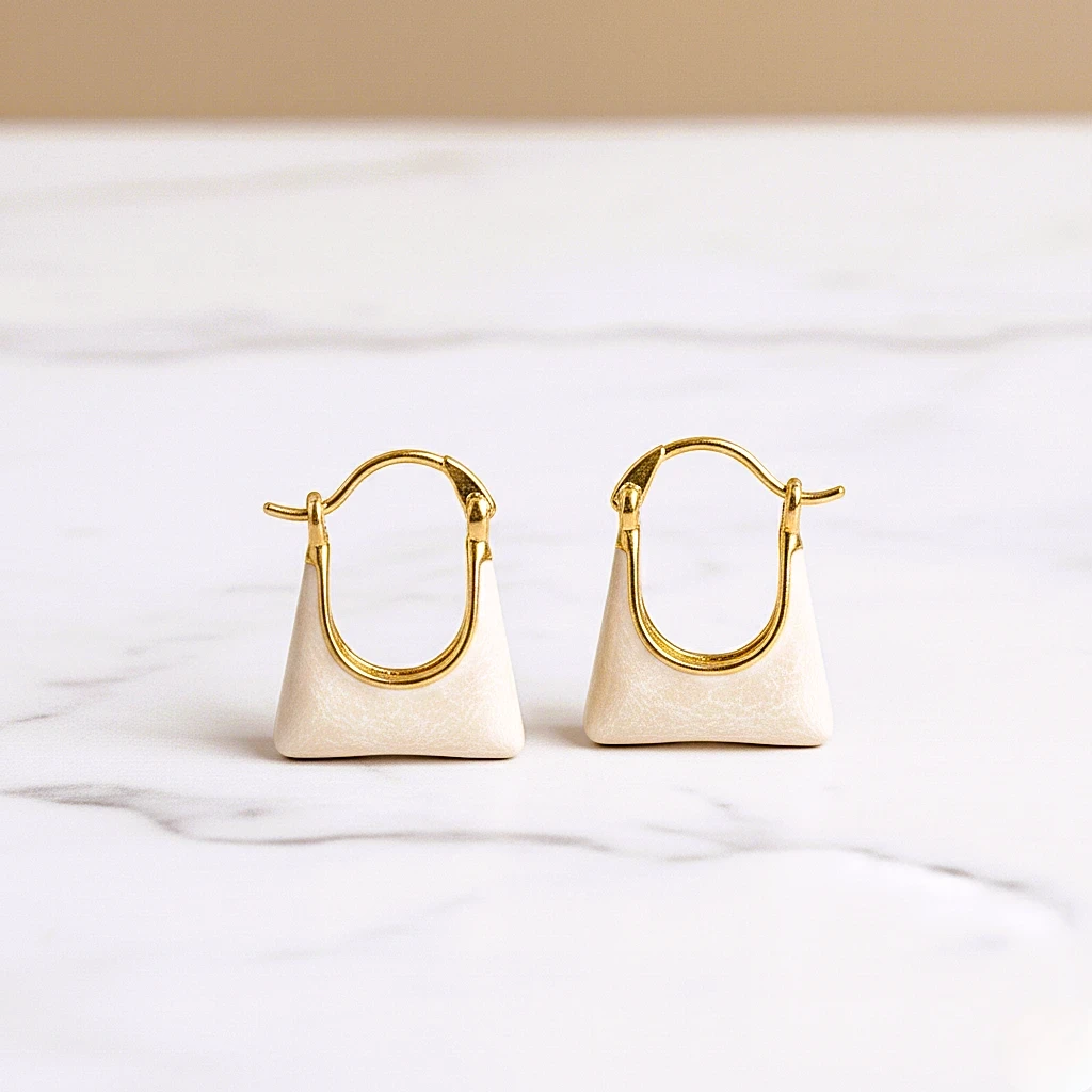 Trendy Cute Bag Hoops