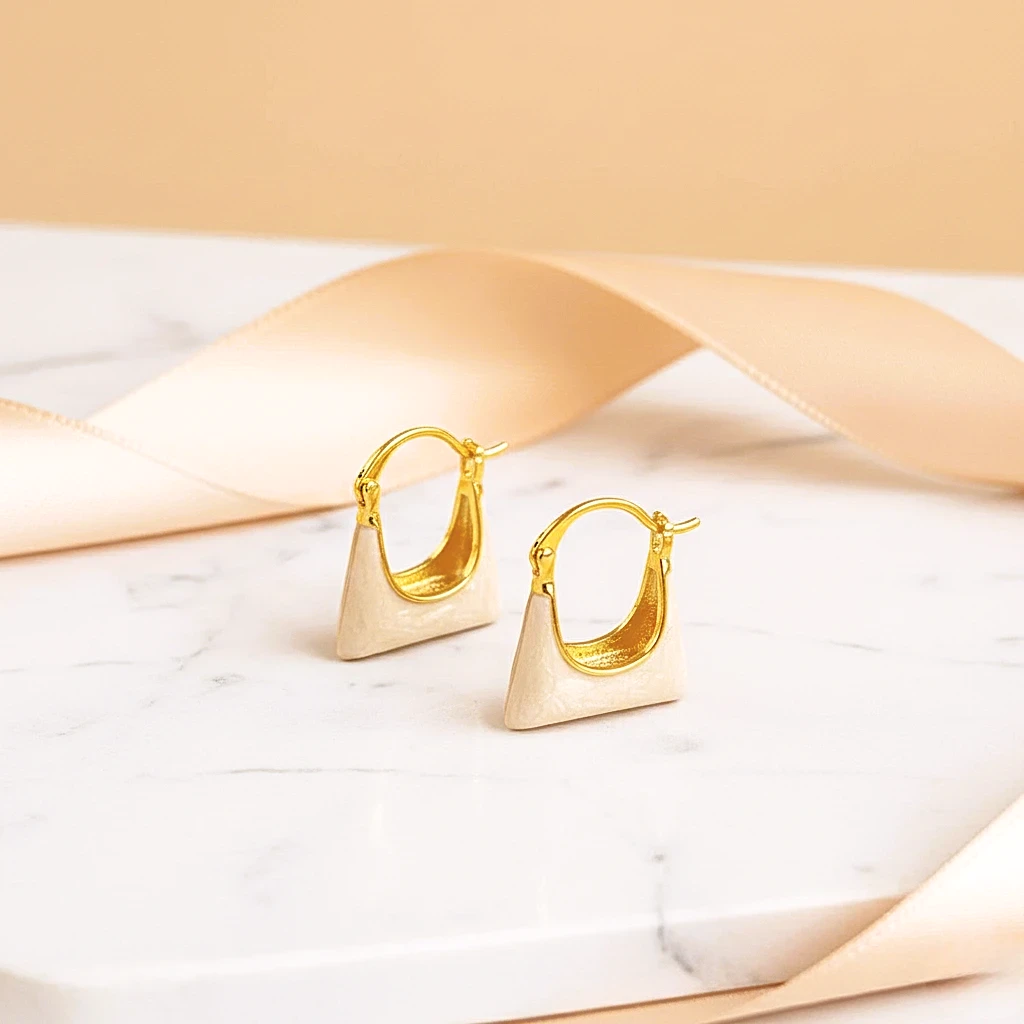 Trendy Cute Bag Hoops