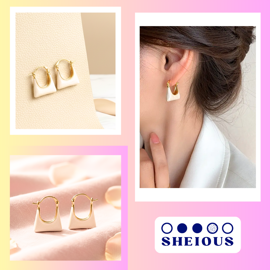 Trendy Cute Bag Hoops