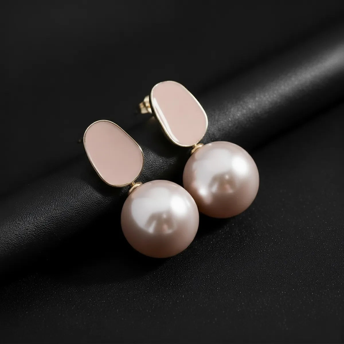 Baby Alloy Pink Soft Glow Pearl Drops For Women