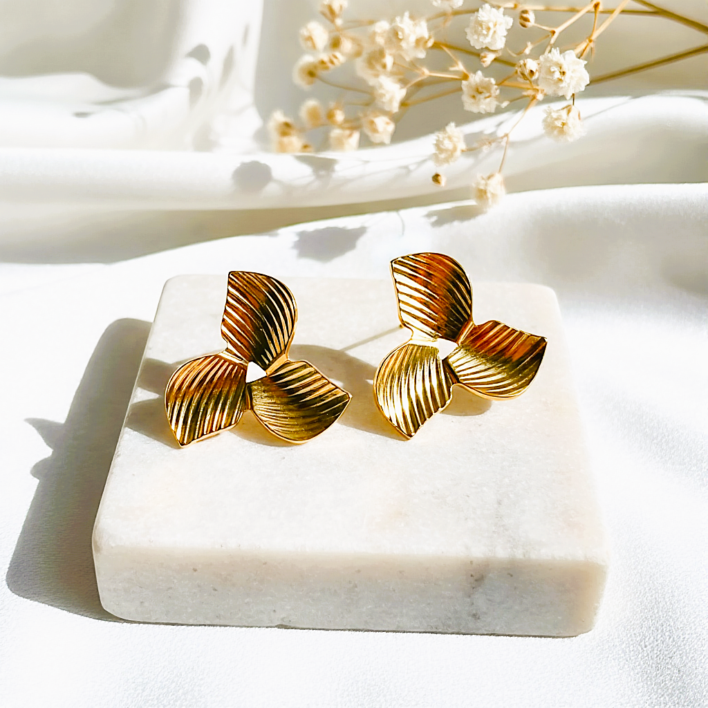 Leaf Trio Studs