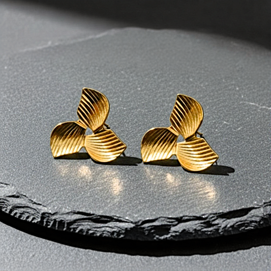 Leaf Trio Studs