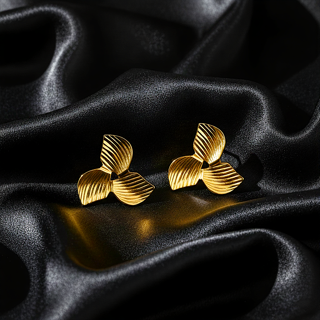 Leaf Trio Studs